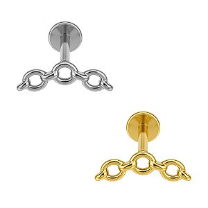 Labret Corrente de Titânio