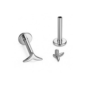 Labret Andorinha Lisa de Titânio