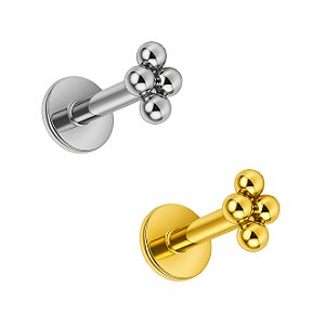 Labret 4 Beads de Titânio