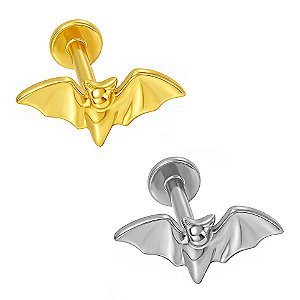 Labret Morcego de Titânio