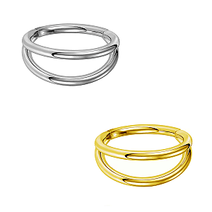 Argola Dupla de Titânio Clicker