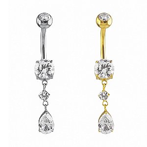 UMBIGO DUPLO P.LUZ GOTA CZ TIT (CX10)