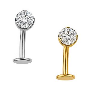 Floating Navel de Titânio com Zircônia
