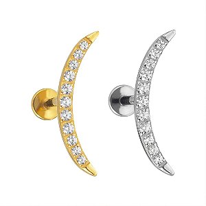 Labret Cluster Lua Longa de Titânio