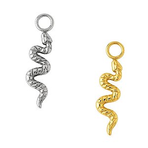 Pingente Cobra de Titânio
