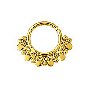 Argola Leque de Titânio Liso