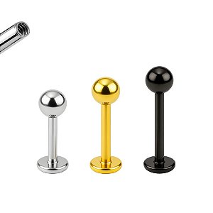 Labret de Titânio Rosca Interna
