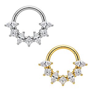Argola Majestinc Light de Titânio com Zircônia
