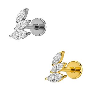 Cluster Vértice Labret de Titânio com Zircônia