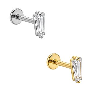 Labret Trapézio Pequeno de Titânio