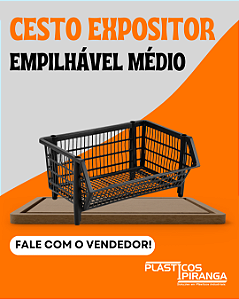 Cesto Expositor Empilhável Médio
