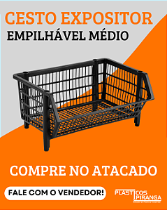 Cesto Expositor Empilhável Médio