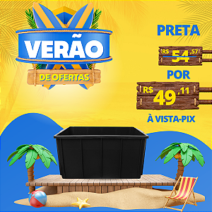 Caixa Plástica Fechada 1035 - 61 Litros