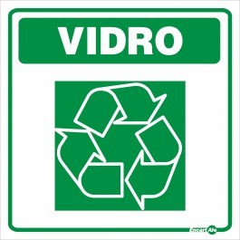 Adesivo Para Coleta Seletiva - Vidro