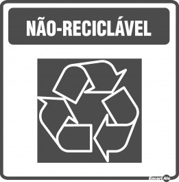 Adesivo Para Coleta Seletiva - Não Reciclável