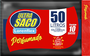 Super Saco de Lixo 50 Litros - 10 Unidades