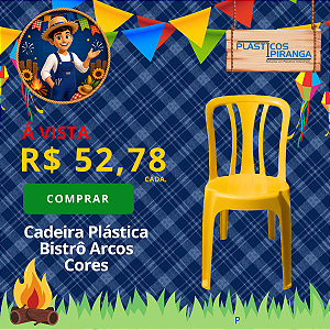 Cadeira Plástica Bistrô Arcos