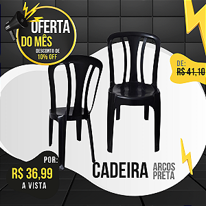 Cadeira Plástica Bistrô Arcos