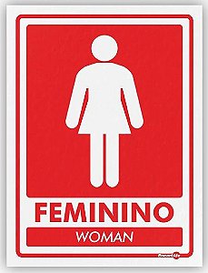 Placa Feminino Woman