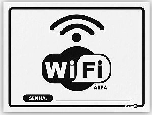 Placa Senha Wifi