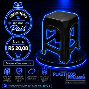 Banqueta Plástica Arcos