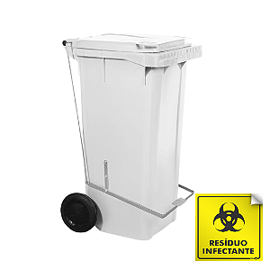 Lixeira com Pedal Hospitalar 120 Litros