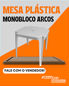 Mesa Plástica Monobloco Arcos