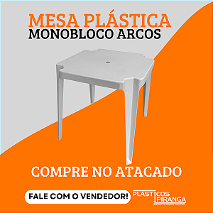 Mesa Plástica Monobloco Arcos
