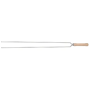 Espeto Fino Duplo para Churrasco 75cm Mor