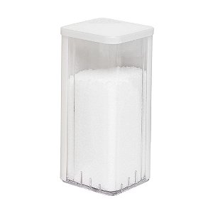Saleiro Branco e Transparente