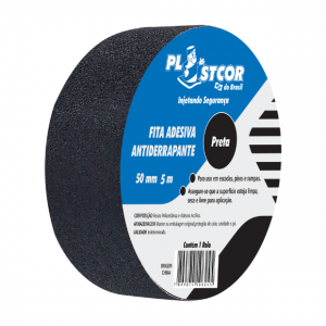 Fita Antiderrapante Preta 50MM X 5 MTS