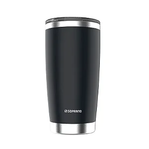 Copo Térmico de Inox com Tampa 500 ml Preto Everest