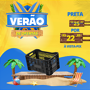 Caixa Plástica Agrícola Vazada 50 Litros