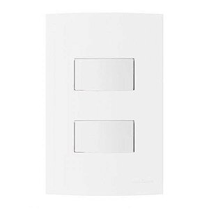 Linha Clean – Conjunto 2 Interruptores Simples Separados 10A 250V~ – Branco
