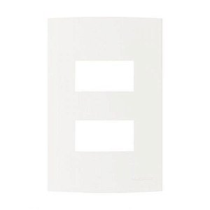 Linha Clean – Placa 4×2″ 2 Postos Separados – Branco
