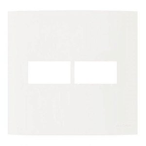 Linha Clean – Placa 4×4″ 2 Postos – Branco