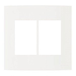Linha Clean – Placa 4×4″ 6 Postos horizontais – Branco