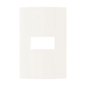 Linha Clean – Placas 4×2’’ 1 postos horizontais – Marfim