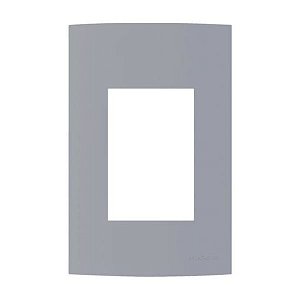 Linha Clean – Placas 4×2’’ 3 postos horizontais – Gris
