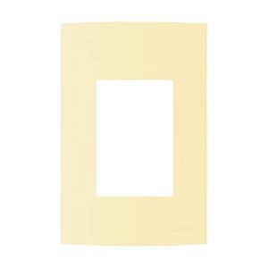 Linha Clean – Placas 4×2’’ 3 postos horizontais – Vanilla