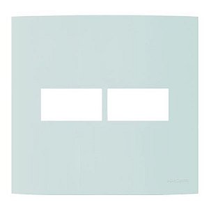 Linha Clean – Placas 4×4’’ 2 postos horizontais – Menta