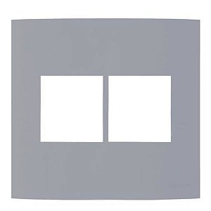 Linha Clean – Placas 4×4’’ 4 postos horizontais – Gris