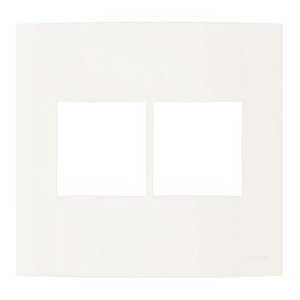 Linha Clean – Placas 4×4’’ 4 postos horizontais – Marfim