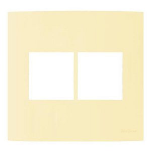 Linha Clean – Placas 4×4’’ 4 postos horizontais – Vanilla