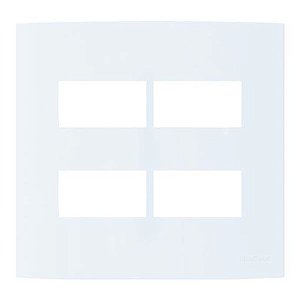 Linha Clean – Placas 4×4’’ 4 postos horizontais separados – Acqua