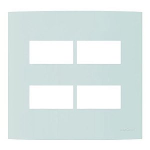 Linha Clean – Placas 4×4’’ 4 postos horizontais separados– Menta