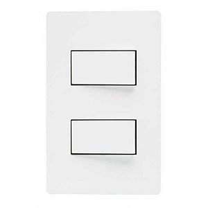 Linha Infiniti – Conjuntos 4×2” 2 interruptores simples separados 10A 250V~ – Branco