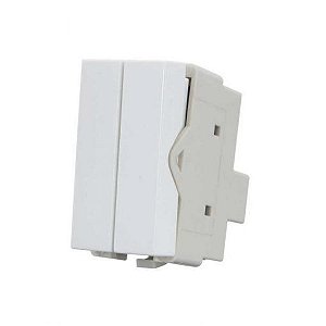 Linha Infiniti – Interruptor duplo simples 10A 250V~ – Branco