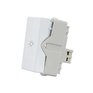 Linha Infiniti – Interruptor paralelo 10A 250V~ com gravação (lâmpada) – Branco