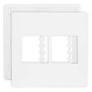Linha Infiniti – Placas + Suportes 4×4’’ 4 postos horizontais – Branco